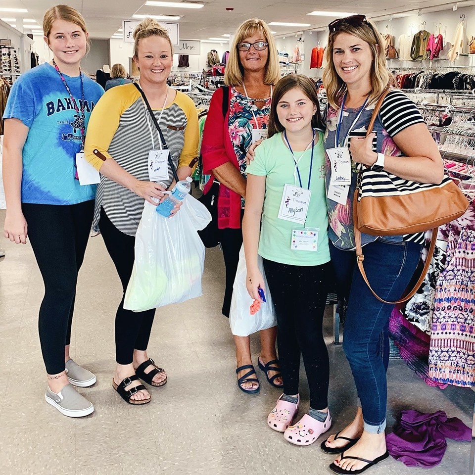 Family shopping